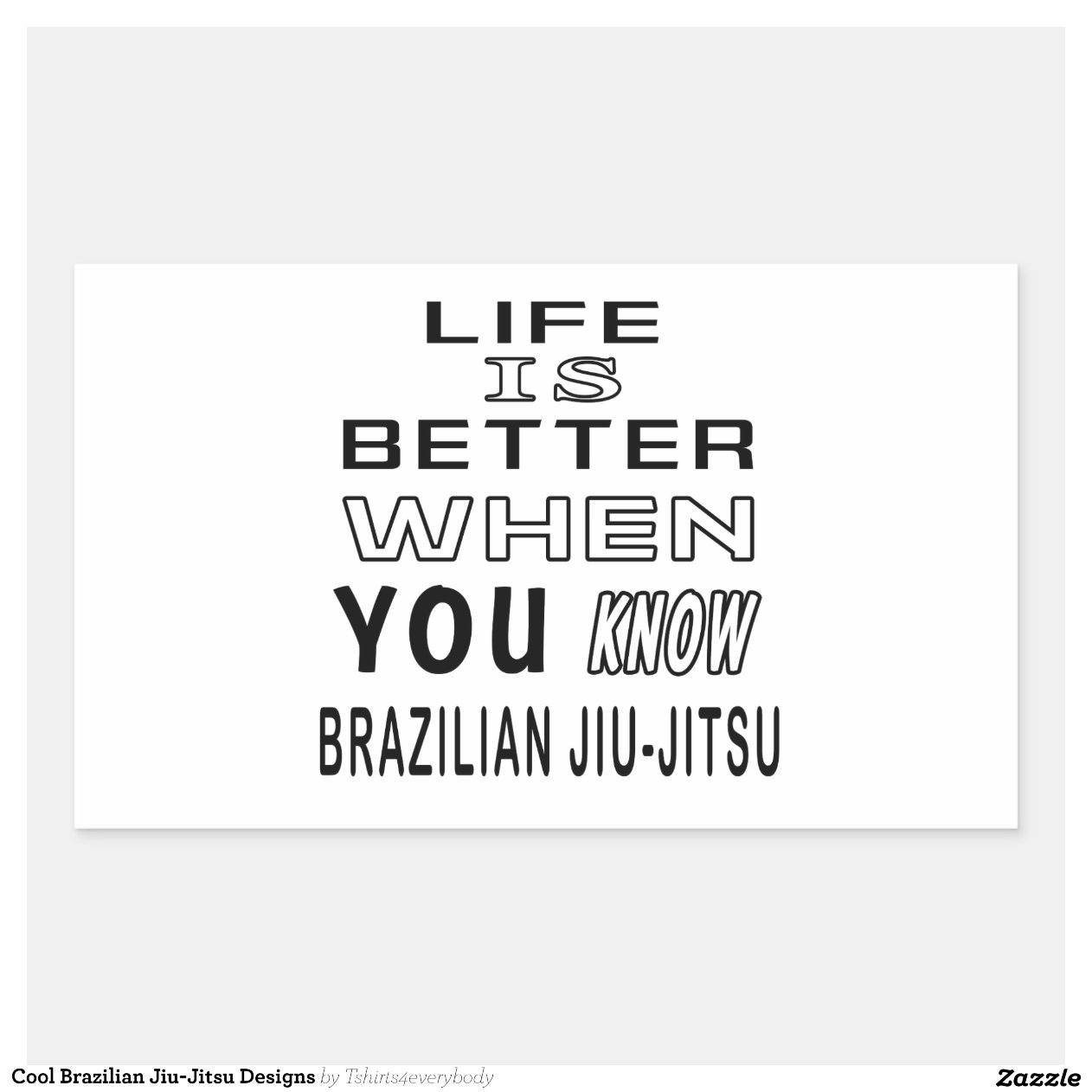 Design legal de Jiu Jitsu do brasileiro Adesivo Retangular Zazzle Artesanato Russo Em Sp ~ Design legal de Jiu Jitsu do brasileiro Adesivo Retangular Zazzle
