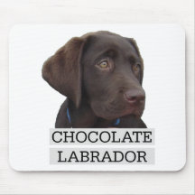 Design original de Labrador do chocolate! Mousepad