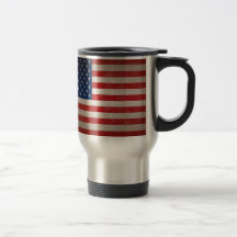 Design patriótico da bandeira americana do estilo  canecas