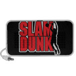 design preto vermelho do basquetebol do afundanço caixinhas de som para iPod