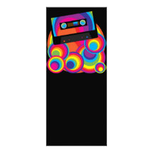 Design retro do partido convite personalizado