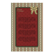 Design tradicional do Natal Papéis Personalizados