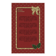 Design tradicional do Natal Papéis Personalizados