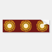Design tribal flamejante original de Sun Adesivo