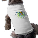 design tropical do vetor da elegância roupas para animais de estimação