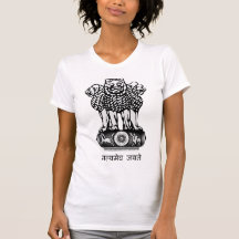 Detalhe da brasão de India Camisetas