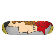 Detalhe romano do guerreiro de Nouveau da arte mod Skate