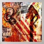deterioração urbana dos grafites poster