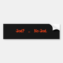 Deus?    …    Nenhum deus Adesivos