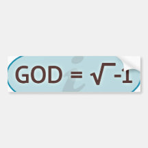 Deus = raiz quadrada do autocolante no vidro trase adesivos