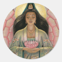 Deusa de Kuan Yin da piedade Adesivo