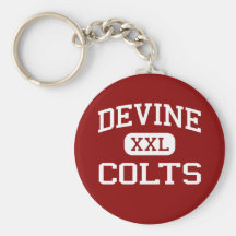 Devine - Colts - escola secundária - Devine Texas Chaveiro