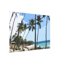 Dia da praia do divertimento em canvas de Havaí Impressão De Canvas Envolvidas