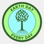 Dia da Terra cada dia Adesivo