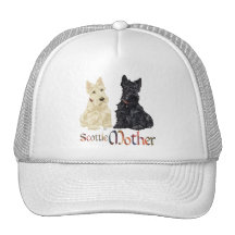 Dia das mães Wheaten & preto dos Scotties Bonés