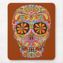 Dia do morto mouse pad