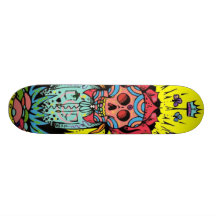 Dia do morto skateboard