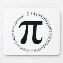 Dia do Pi (π) Mouse Pads