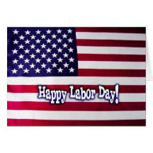 Dia do Trabalhador feliz - bandeira americana Cartões