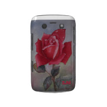 Dia dos namorados - rosa vermelha capa blackberry