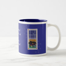 Dia dos pais dos filhotes de cachorro de WagsToWis Caneca