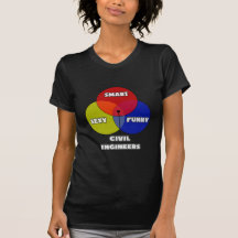 Diagrama de Venn. Engenheiros civiles T-shirts