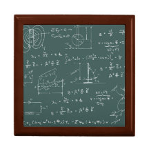 Diagramas e fórmulas da física porta jóias