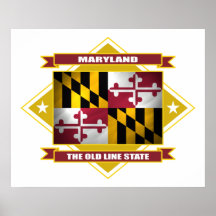 Diamante de Maryland Impressão