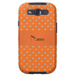 Diamantes alaranjados conhecidos personalizados galaxy SIII capas