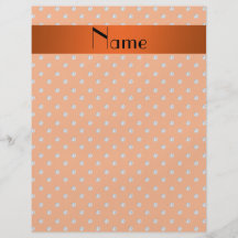 Diamantes alaranjados conhecidos personalizados panfleto personalizado