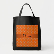 Diamantes alaranjados conhecidos personalizados bolsa de lona