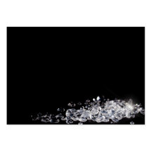 Diamantes em um fundo preto cartões de visitas