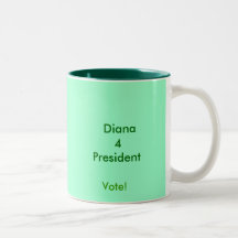 Diana 4President, voto! Caneca