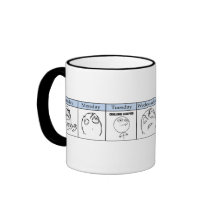 Dias da semana Memes Caneca