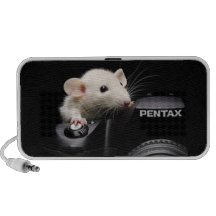 Diga o queijo! caixinhas de som para mp3