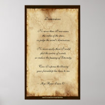"Dimensiona" o poster da poesia da amizade