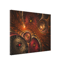 Dimensões entrelaçadas impressão de canvas esticadas