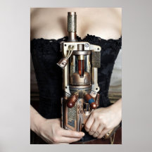 Dinamitador de Steampunk Posteres