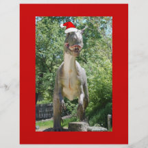Dinossauro do papai noel panfleto personalizados