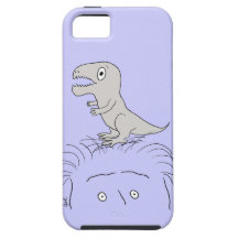 Dinossauro em minha cabeça! case mate do iPhone 5  Capa De iPhone 5 Case-Mate