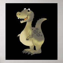 Dinossauro engraçado impressão