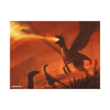 Dinossauro pré-histórico deRespiração por Jake Mur Impressão De Canvas Esticadas