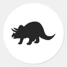 Dinossauro - Triceratops Adesivo Redondo