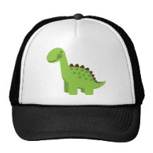 Dinossauro verde bonito boné