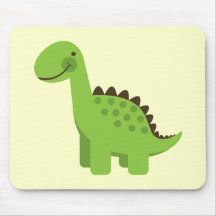 Dinossauro verde bonito mousepad