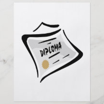 Diploma 3 modelos de panfleto