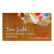 Diretor de arte: Pintor do artista gráfico do estú Modelo Cartões De Visitas