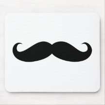Disfarce do bigode engraçado mouse pad