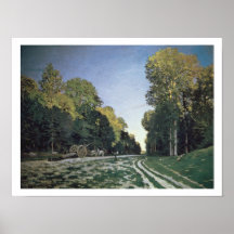 Distribua de Chailly, Fontainebleau, 1864 (óleo no Pôsteres