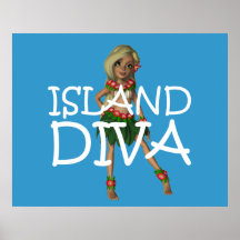 Diva da ilha do T Posters